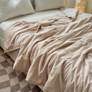 Axyaa Embroidered Washed Cotton Quilt - Machine Washable Summer Quilt