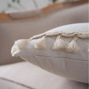 Axyaa Tufted Tassels Cushion Cover for Home Decor Square 45x45cm