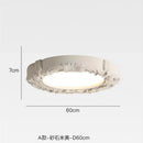 Axyaa French Carved Pendant Luxury Gypsum Hanging Lamp LED Lighting