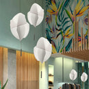 Axyaa Handmade Fabric Pendant Lamp for Living Room, Bedroom - Japanese Wabi Sabi Chandelier
