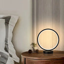 Axyaa Circular LED Wrought Iron Table Lamp - Nordic Style Three Tone Light