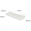Axyaa Matte Ceramic Sushi Plate Long Strip Fish Dish Molecular Cuisine Tableware
