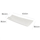 Axyaa Matte Ceramic Sushi Plate Long Strip Fish Dish Molecular Cuisine Tableware