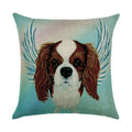 Axyaa Cartoon Dog Linen Pillowcase 45*45cm