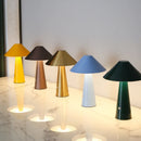 Axyaa Nordic Mushroom Table Lamp Cordless Touch Dimming Desktop Light for Eye Protection