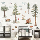 Axyaa Forest Animals Wall Stickers for Children's Room Decoration