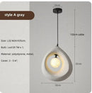 Axyaa LED Chandelier for Dining Room, Bedroom, or Living Room - Japanese Style Indoor Lighting Decor