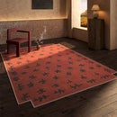 Axyaa French Style Retro Luxury Living Room Rug - Anti-slip Soft Mat