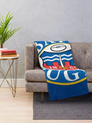 Axyaa Bath Rugby Throw Blanket - Anime Funny Gift, Dorm Room Essentials