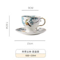 Axyaa Nordic High-value Bird Coffee Cup Saucer Set - Hand-painted Gold Ceramic Mug