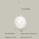 Modern Axyaa White Pendant Lamp Chandelier for Bedroom Living Dining Room Home Decor