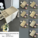 Axyaa 7-Layer Jewelry Organizer with Grids, Drawer, and Display Rack