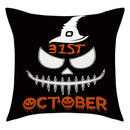 Axyaa Halloween Skull Head Pumpkin Pillow Covers for Horrible Holiday Home Decor