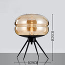 Axyaa Nordic Ceramic Table Lamp with Fabric Art Lampshade for Home Decor