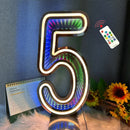 Axyaa Neon Number Signs & Starry Sky Tunnel Lights - Birthday Party Event Decor