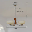 Axyaa Glass Chandelier Retro Ceiling Lamp Medieval Vintage Pendant Light