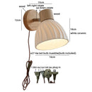 Axyaa LED Wood Socket Wall Lamp for Dressing Table and Bathroom Mirror Lighting