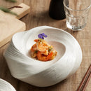 Axyaa White Ceramic Insulation Plate for Hotel Restaurant Tableware