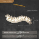 Axyaa Flower Crystal Chandelier: Modern Minimalist Luxury Dining Bar Light