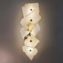 Axyaa Marble Copper LED Wall Lamp: Luxury Sconce for Modern Living Spaces