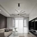Axyaa Modern Loft High Ceiling Chandelier for Villa Hall Entryway Living Room