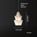 Axyaa Marble Art LED Chandelier - Luxury Dining Room Ceiling Lighting