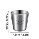 Axyaa Kids Stainless Steel Water Cup - Durable Double Wall Anti-Scald Mug