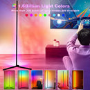 Axya RGB Corner Floor Lamp: Dimmable Smart LED Mood Light for Bedroom