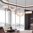 Axyaa Marble Pendant Light: Elegant Indoor Ceiling Chandelier for Living, Bedroom, Dining Room