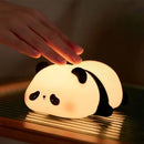 Axyaa Panda Silicone Night Light USB Rechargeable LED Timer Lamp Bedside Decor