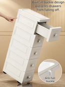 Axyaa Slim Utility Bin: PP Kitchen & Bathroom Organizer for Efficient Storage