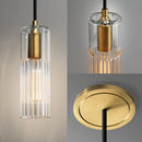 Axyaa Crystal Bedroom Chandelier - Elegant Pendant Light for Master Bedroom & Dining Room