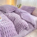 Axyaa Rabbit Velvet Milk Quilt Cover: Thick & Warm Bedding, 220x240, Double Use