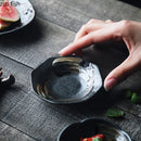 Axyaa Ceramic Seasoning Dish Retro Sauce Plate Sushi Bowl Molecular Cuisine Tableware