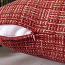 Axyaa 45x45cm Christmas Red Waterproof Pillowcase Farmhouse Cushion Covers