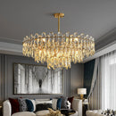 Axyaa Luxury Crystal LED Chandelier for Elegant Interiors