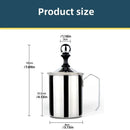 Axyaa Stainless Steel Milk Frother Manual Coffee Mixer Tool