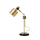 Axyaa American Retro Gold Desk Lamp Study Room Bedroom Indoor Lighting