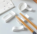 Axya Ceramic Japanese Tableware Set: Spoon & Chopstick Holder Bracket
