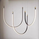 Axyaa Minimalist Line Chandelier - Nordic Design Staircase Pendant Lights for Home Décor