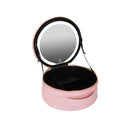 Axyaa LED Travel Makeup Bag: USB Powered, Foldable, 3 Color Lighting Modes