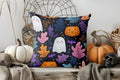 Axyaa Cute Ghosts Campfire Halloween Pillow Cover