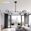 Axyaa Nordic Luxury Glass Chandelier for Living Room Bedroom Villa