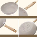 Axyaa Non-Stick Ceramic Wok Frying Pan for Induction Gas Stove - Home Cookware Skillet