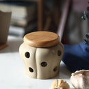 Axya Ventilated Storage Jar for Garlic, Chili, Ginger - Moisture Proof, Anti-Mold Organizer