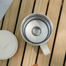 Axyaa Stainless Steel Vacuum Flask Cold&Hot Cup Handle Thermal Travel Mug