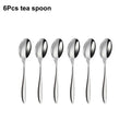 Axyaa Stainless Steel Cutlery Set | Mirror Finish Flatware Knife Fork Spoon Dining Set
