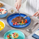 Axyaa Handpainted Spiral Ceramic Dinnerware Set - 12/18/24PCS