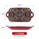 Axyaa Ceramic Steamed Fish Plate - Large Rectangular Binaural Fish Plate