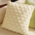 Axyaa Green Canvas Pillowcase 45X45: Luxury French Design for Living Room Sofa Decor
